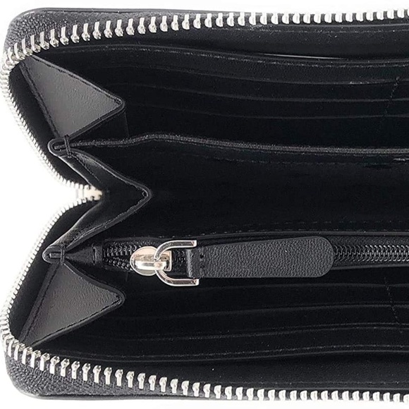 NWT KATE SPADE New York Large Zip Around Continental Wallet Cameron Stripe Blue - Picture 5 of 6